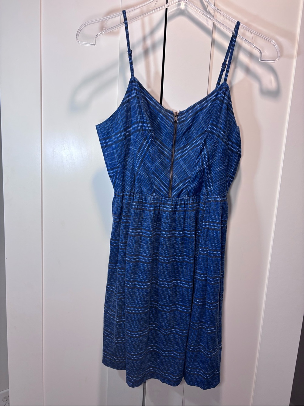 100% Cotton Urban Outfitters Staring at Stars Blue mini dress women's Size M